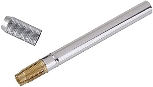 JJLFresheners 3Pcs Silver Extenders Dual Head Pencil Extender for Artists Adjustable Metal Handle Pen Holder Lengthener for School Office, Desk Supplies Holders and Dispensers, Pencil Extender JJLFresheners