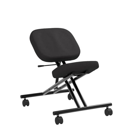 ProErgo Pneumatic Ergonomic Kneeling Chair | Fully Adjustable Mobile Office Seating | Improve Posture to Relieve Neck & Back Pain | Easy Assembly | Use in Home, Office & Classroom Stand Steady
