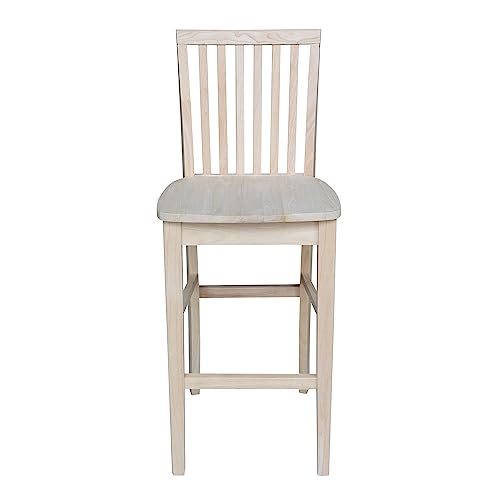 International Concepts 29-Inch Mission Stool, Unfinished IC International Concepts