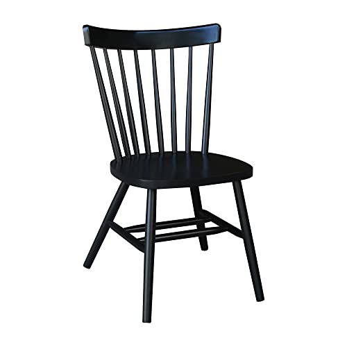 International Concepts Copenhagen Chair with Plain Legs, Black IC International Concepts
