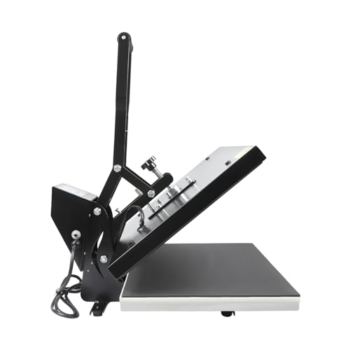 Heat Press Machine, 1400W Clamshell Digital Sublimation Printer, Digital Control Heat Transfer Machine with Adjustable Pressure & Handle for Producing Advertisements LKOBERTF