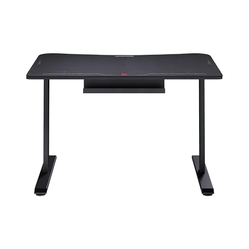 RESPAWN 1048 Gaming Desk - 48in Computer Desk With Mouse Pad, PC Workstation With Cable Management, Home Office Gaming Table - Black RESPAWN