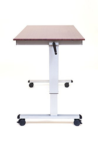 Luxor STANDUP-CF60-DW 60" High Speed Crank Adjustable Stand Up Desk Luxor