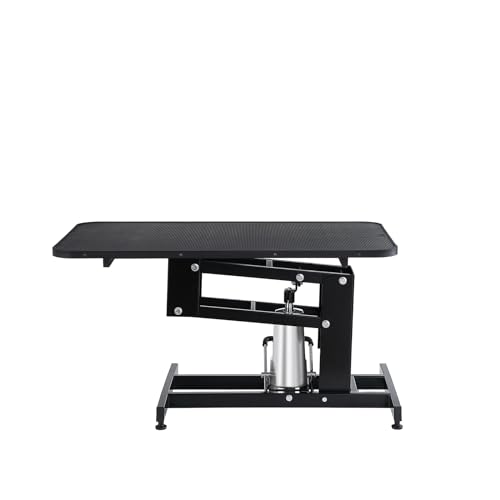 VEVOR Hydraulic Pet Grooming Table, 400LBS Static Load Capacity, 42.5 x 24 Inch Dog Grooming Station with Anti-Slip Tabletop and Dual Height Adjustable Arms with Clamps, for Medium and Small Dogs VEVOR