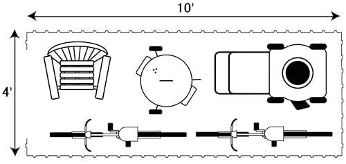 Arrow Yardsaver 4' x 10' Galvanized Steel Outdoor Storage Shed with Sloped Roof and Double-Door Entry, UV-Resistant Steel Floorless Compact Storage Shed, Charcoal Arrow