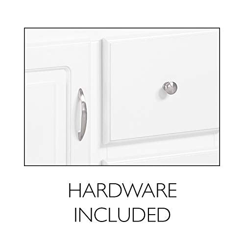 Design House 597153 Wyndham Unassembled Bathroom Vanity Cabinet Without Top, 30 x 21/2 Door, White Design House