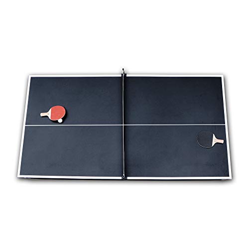 Spartan 6-ft Pool Table with Table Tennis Top - Black with Red Felt Hathaway