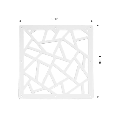 24 Pcs PVC Hanging Room Divider,Flower Carving Pattern Panels,Decorative Wall Screen Panel, Room Divider Partitions Panel Screen for Decorating Bedroom Dining Kitchen Office Studio 29 * 29cm PICKUTS