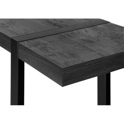 Monarch Specialties I 2861 Accent Table, Console, Entryway, Narrow, Sofa, Living Room, Bedroom, Metal, Laminate, Black, Contemporary, Modern Monarch Specialties