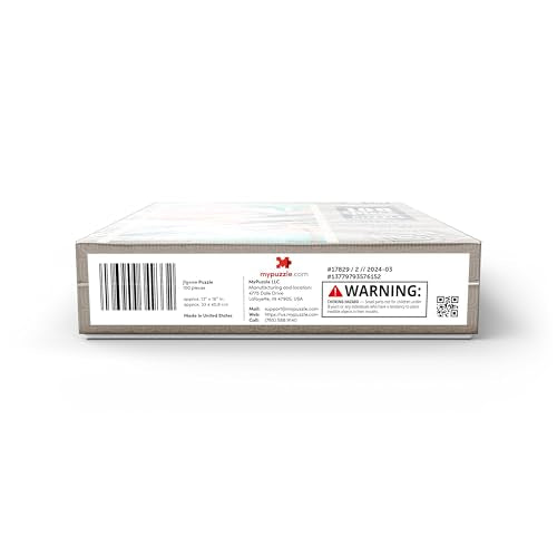 MyPuzzle Miami, FL: South Beach, Vintage Poster - Premium 100 Piece Jigsaw Puzzle for Adults MyPuzzle.com