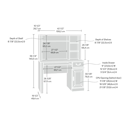 Sauder Orchard Hills Computer Desk, Carolina Oak finish Sauder