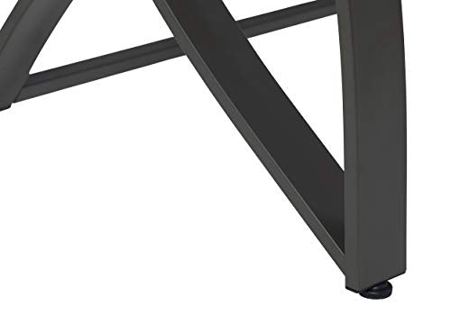 SD STUDIO DESIGNS Futura Luxe Drawing, Drafting, Craft Table with Drawer, 35" Wide Angle Adjustable Top and Side Shelf, Pewter Grey/Clear Glass SD STUDIO DESIGNS