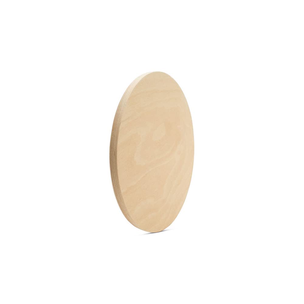 Wood Circle Disc 7 inch Diameter, 1/2 inch Thick, Birch Plywood, Pack of 1 Unfinished Round Wooden Circles for Crafts by Woodpeckers Woodpeckers