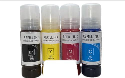 A4 Sublimation Printer for Clothes, T-Shirt Transfer Printing Machine, Direct to Film Printer. 4 Sublimation Ink Set: C/M/Y/B, Printing Paper,Tape Heat. Printers Conversion