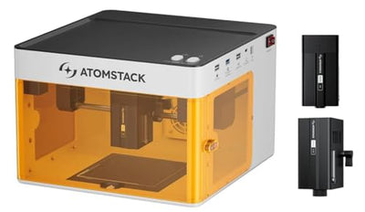Atomstack P1 5W Laser Engraver,Portable Laser Engraving Machine and Laser Cutter with Free Atomstack App and Software,4.3 * 4.3" Engraving Area for Plywood,Aluminum Sheet,Leather,Tags