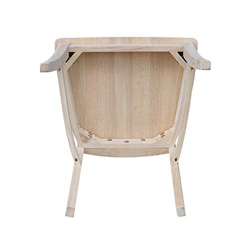 International Concepts Milano Chair, Unfinished IC International Concepts