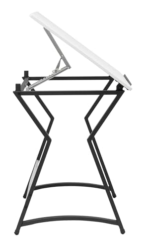 SD STUDIO DESIGNS Hourglass Craft Drafting Table, Charcoal/White SD STUDIO DESIGNS