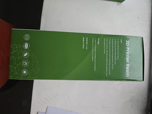 UNIFORMATION 3D Printer Resin Standard Fast UV Curing Plant-Based 3D Resin Liquid with High Precision Low Viscosity Suit for SLA/LCD/DLP Printing Transparent, High Clear 1KG Uniformation