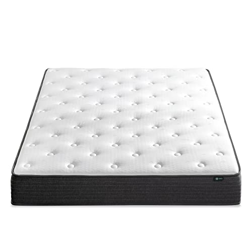 ZINUS 8 Inch Comfort Essential Pocket Spring Hybrid Mattress, Queen, Pressure Relieving Support, CertiPUR-US Certified, Mattress in A Box Zinus