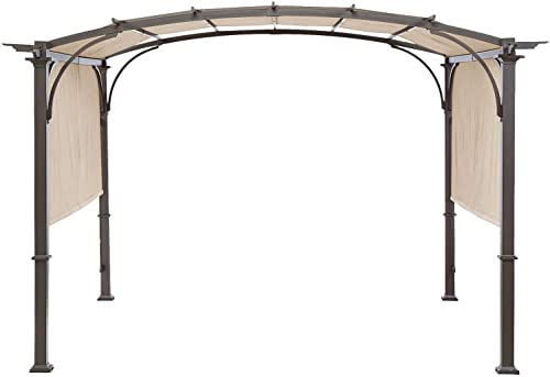Universal Doubleton Steel Pergola Replacement Cover for Pergola Structures L-PG080PST, 85''x 208'' (Beige) ontheway