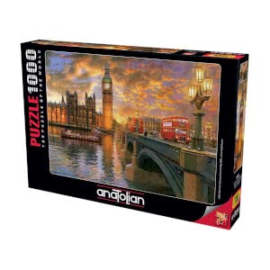 Anatolian Westminster Sunset Jigsaw Puzzle (1000 Piece), Multicolor (PER1023) Anatolian