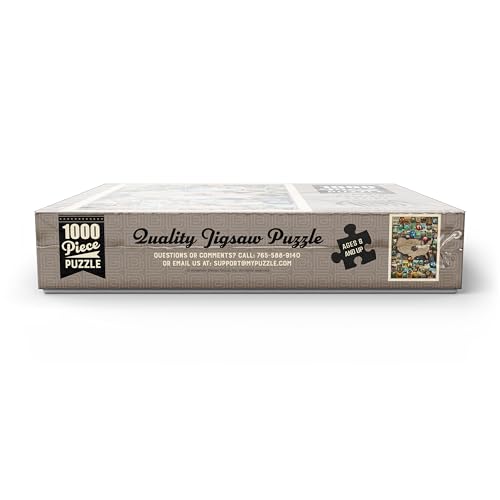 MyPuzzle 63 American National Parks: Collage Map, Vintage Poster - Premium 1000 Piece Jigsaw Puzzle for Adults MyPuzzle.com