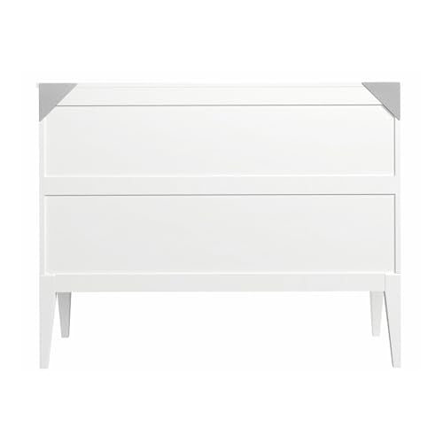 AFI, Northampton Full Size Murphy Bed Desk with Memory Foam 6" Mattress and Built-in USB Charger, White AFI