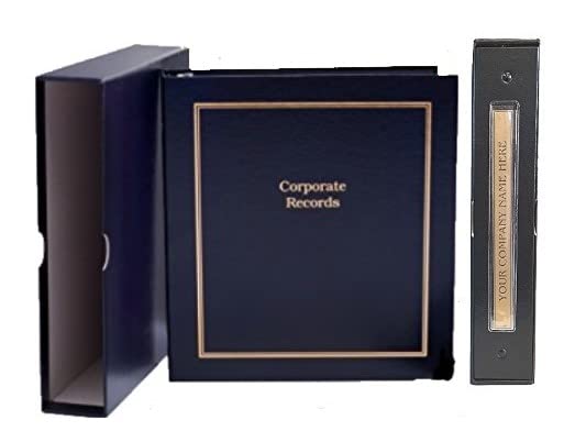 LLC Kit (Black) - Binder, Slipcase, Operating Agreement, Membership Certificates, Index Tabs & Black R-542 Self-Inking LLC Seal Stamp Hubco