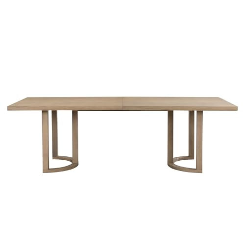 Christopher Knight Home Evat 95 Inch Dining Table for 6-8 People, Modern Kitchen Table with U-Shaped Legs, Large Wooden Rectangular Farmhouse Dinner Furniture for Dining Room, Home Office,Natural Ash Christopher Knight Home