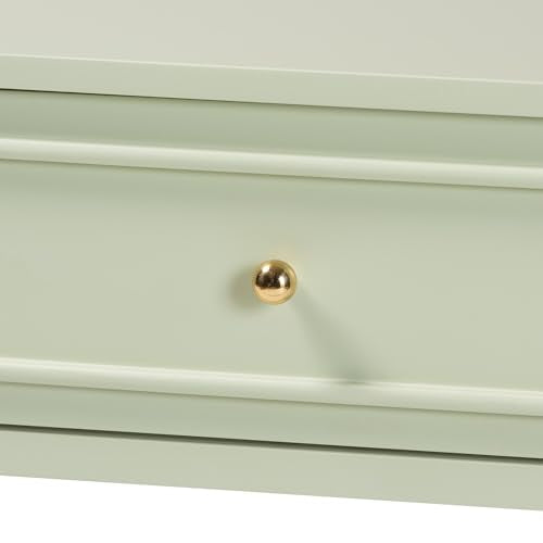 Bali & pari Karnia Console Table with Spindle Legs - 2-Drawer Accent Table with Turned Detailing and Open Shelf Storage for Living Room, Hallway, or Bedroom bali & pari