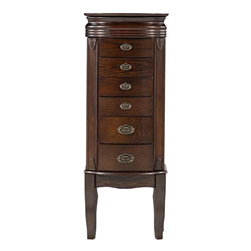 Powell Italian Influenced Transitional Espresso Jewelry Armoire,Brown Powell Furniture