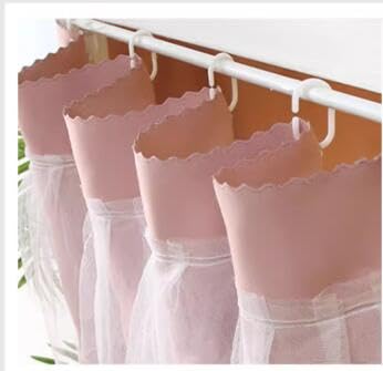 Navhao 2 Panels,Dorm Home Solid Thicken Bunk Blackout Bed Curtains Cloth Bed Canopy Men Women Single Sleeper, Pink Navhao