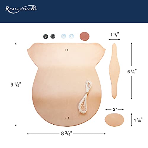 Realeather Eyeglass Case Leathercraft Kit for Medium to Small Glasses Realeather