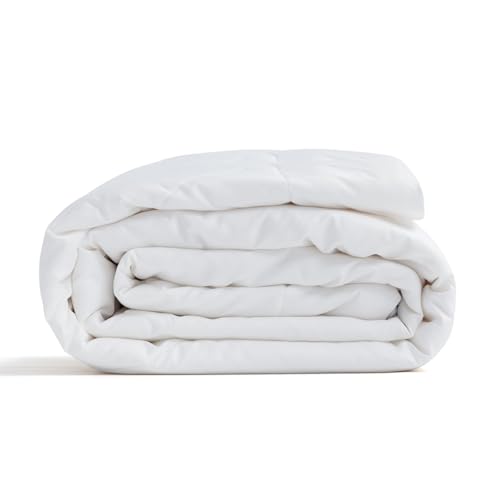 100% Wool Comforter Summer Lightweight Duvet Insert Noiseless Pure Cotton Shell Comforter Temperature Regulation Breathable Comfortable Wool Bedding for Luxurious Sleep Queen Size Molithe
