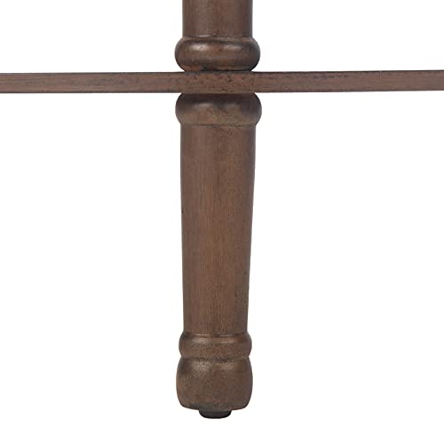 Safavieh Home Collection Tinsley Brown Half Moon Console Table CNS5723C SAFAVIEH
