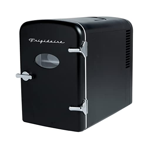 Frigidaire EFMIS175BLACKCP4 Portable Cooler for Car, Office, Bedroom, Dorm Room, or Cabin, 11.8"D x 7.1"W x 10.1"H, Black Frigidaire