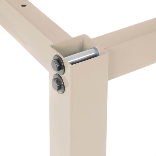 Global Industrial 72" W x 36" D Adjustable Height Workbench, 1-3/4" Thick Maple Top Safety Edge, Tan Global Industrial