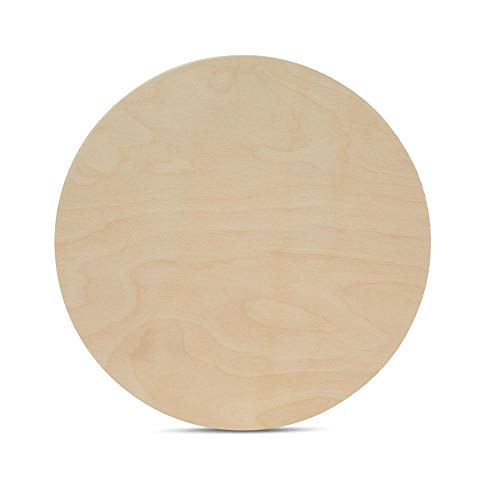 Wood Circles 13 inch 1/2 inch Thick, Unfinished Birch Plaque, Pack of 1 13 inch Wood Circle for Crafts and Blank Sign Rounds, by Woodpeckers Woodpeckers