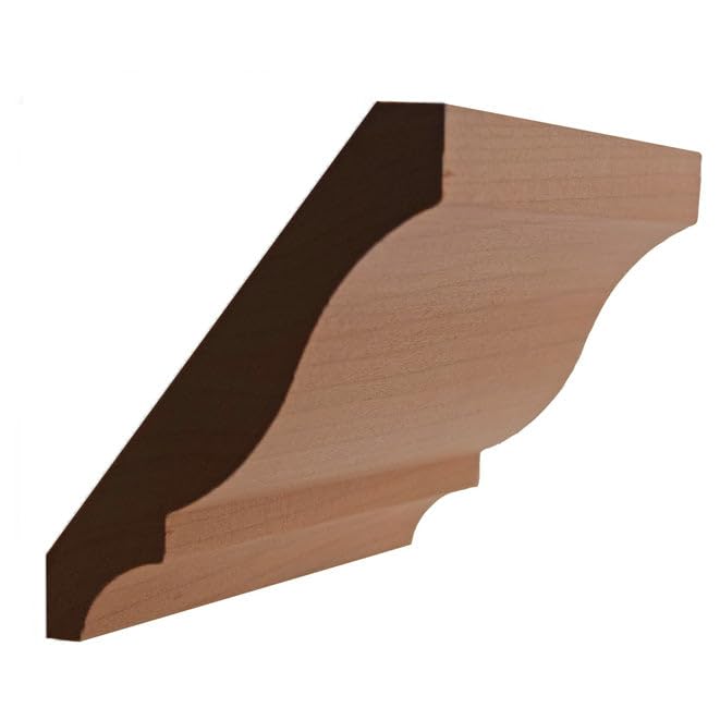 EWCR13 Colonial Crown Moulding Trim, 3/4" x 4-5/8", Maple, 94" Newmouldings