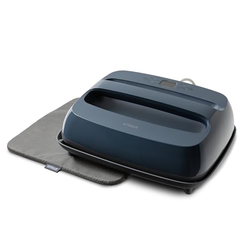 Cricut EasyPress® SE – 12 in x 10 in Heat Press + Cricut EasyPress Mat, 12 in x 12 in - Heat Transfer Machine for T-Shirts, Sweatshirts, Blankets, Pillows, & More - Easy to Use - Blue Cricut
