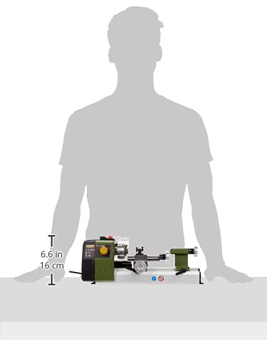 Proxxon Fine Lathe FD 150/E, Precise Lathe with 2-Stage Belt Drive, Speed Control, Spindle Speeds up to 5,000/min, Item No. 24150 Proxxon