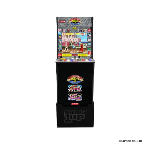 ARCADE1UP - Street Fighter - Classic 3 in 1 Home Arcade with Licensed Riser ARCADE1UP