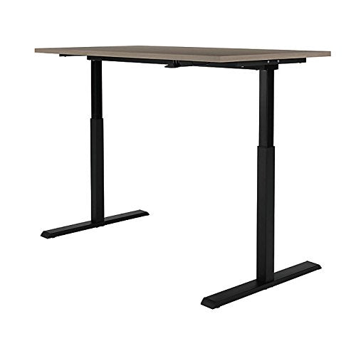 Realspace® Magellan 60" W Pneumatic Height-Adjustable Standing Desk, Gray Realspace