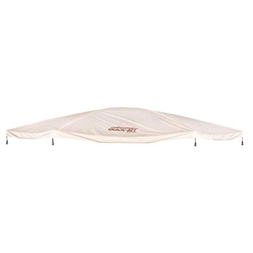 CLAM Quick-Set Outdoor Portable Escape Sky/Sky Camper Screened Gazebo Canopy Tent Rain Fly Tarp with Carry Bag, Cover Only, Tan CLAM