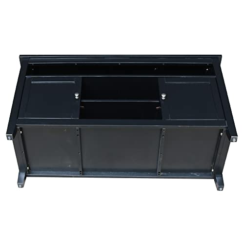 IC International Concepts Entertainment/TV Stand, Black IC International Concepts