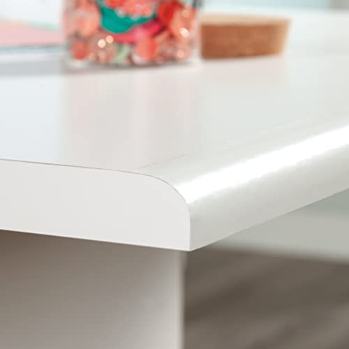 Sauder Miscellaneous Storage Craft & Sewing Armoire, L: 35.11" x W: 21.81" x H: 61.58", Glacier White finish Sauder