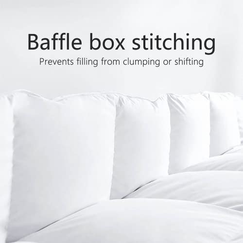 TEXARTIST Premium 2100 Series Twin Comforter All Season Breathable White Comforter Soft 4D Spiral Fiber Quilted Down Alternative Duvet with Corner Tabs Luxury Hotel Style (64"x88") TEXARTIST