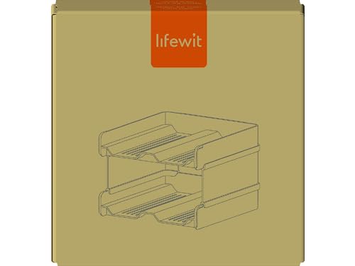 Lifewit Plastic Stackable Wine Rack for Refrigerator, Cabinet, Countertop,Wine Bottle Holder, Water Bottle Organizer for Fridge, Pantry, Hold 4 Bottles Lifewit