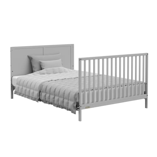 Graco Melrose 5-in-1 Convertible Crib with Drawer (Pebble Gray) Graco