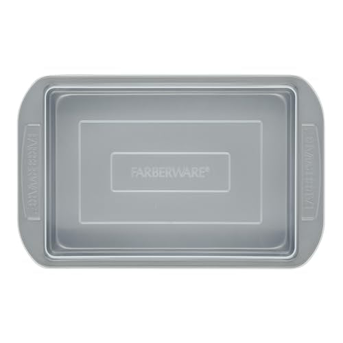 Farberware Nonstick Bakeware Baking Pan With Lid / Nonstick Cake Pan With Lid, Rectangle - 9 Inch x 13 Inch, Gray Farberware